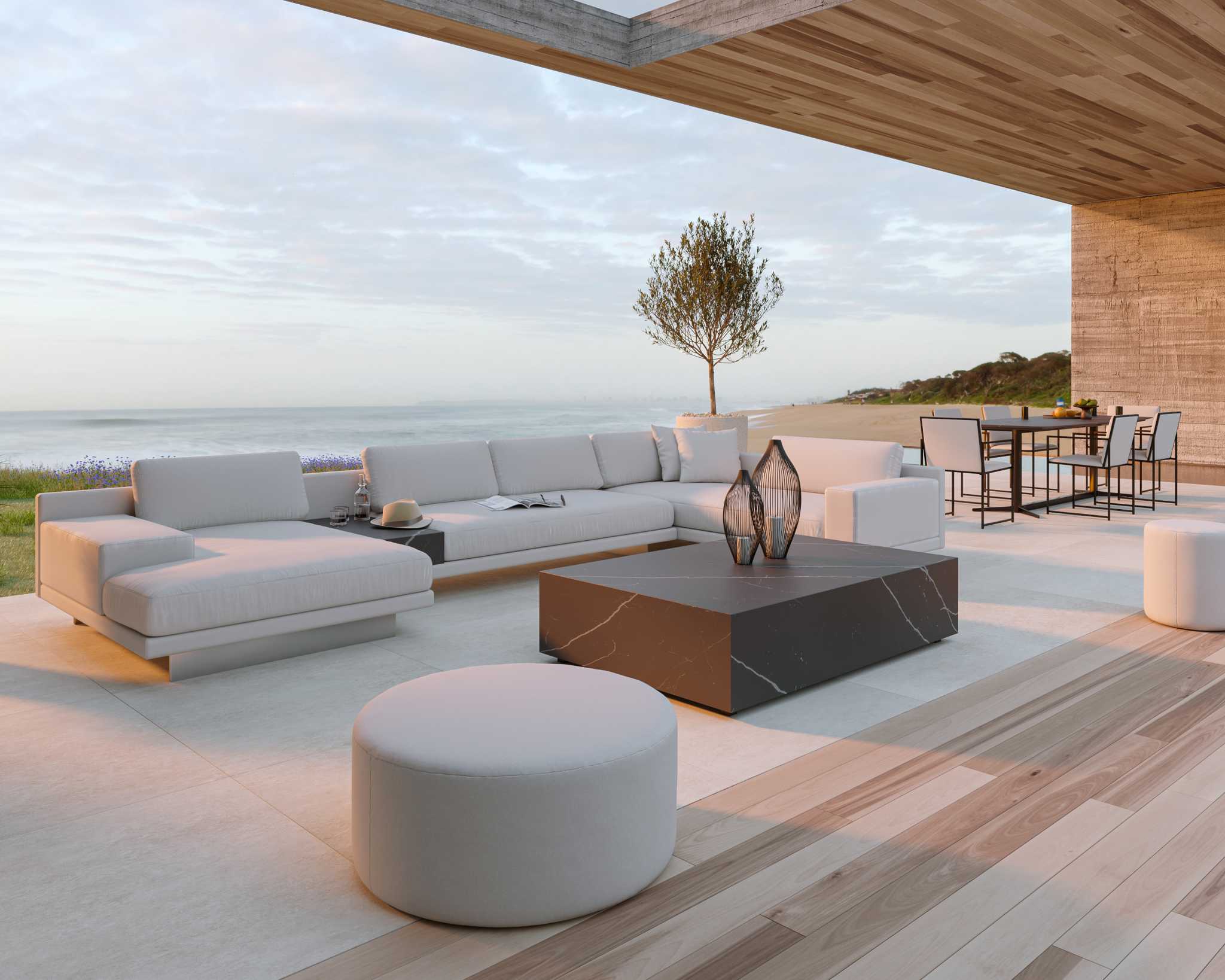 Dresden Outdoor Modular Sectional | Rove Concepts - Modular Apartment Outdoor Furniture